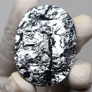 14.20g Natural Elite Noble Shungite Collectible Raw Face Druzy Crystal Palmstone - Picture 1 of 11
