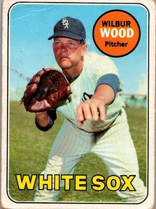 Wilbur Wood 1969 Topps #123 BASEBALL Card Chicago White Sox - Picture 1 of 2