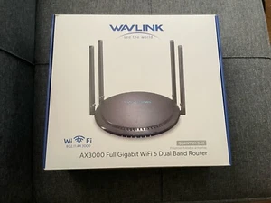 Routeur double bande WAVLINK AX3000 Full Gigabit WiFi 6 Quantum D4X 4 ports LAN - Photo 1/2