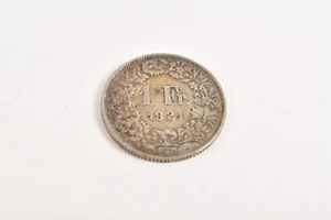1 Swiss Franc - 1921 - B - Silver - Coin - Uncleaned - Picture 1 of 2