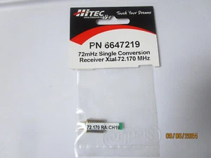 Hitec 72Mhz AM/FM Single Conversion Receiver Crystal CH19 72.170Mhz 6647219 - Picture 1 of 5