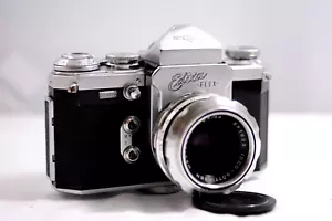 VINTAGE WIRGIN EDIXA FLEX REFLEX SLR CAMERA WITH PRISM FINDER AND LENS 1958 - Picture 1 of 12