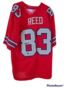 Buffalo Bills Andre Reed #83  Autographed on Rare Red Jersey.  See photos - Picture 1 of 3