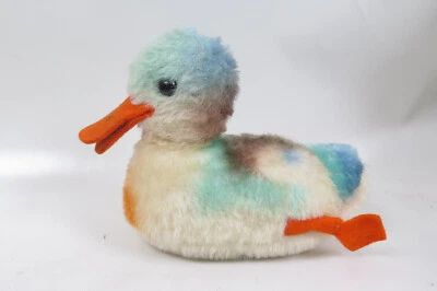 Alte Steiff Ente 3230/14 ohne Originalknopf ohne Fahne, 17 cm L Vintage - Bild 1 von 4
