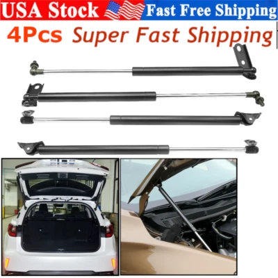 4Pcs For Lexus RX300 1999-03 Hood & Rear Liftgate Gas Charged Lift Support Strut - Imagem 1 de 4