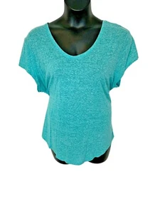 Old Navy Womens Size XXL Blue Linen Top Blend Cap Sleeve  NWOT E328 - Picture 1 of 12