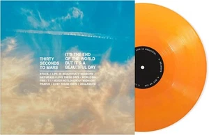 THIRTY SECONDS TO MARS ITS THE END OF THE WORLD LP ORANGE VINYL RECORD SEALED 30 - Picture 1 of 3