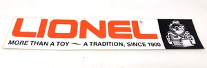 Lionel Sticker Train Room Decal Sign Collectable Vintage More Than a Toy - Picture 1 of 4