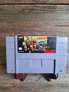 Donkey Kong Country 2 Diddy's Quest DK Super Nintendo SNES Authentic Game! - Picture 1 of 6