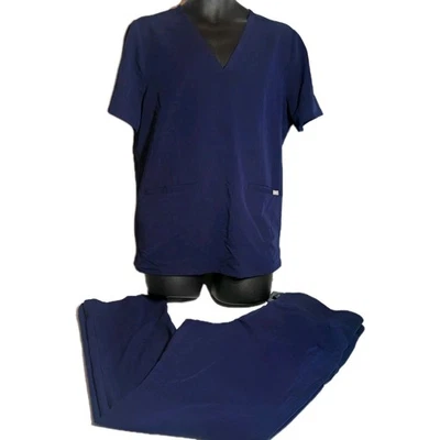 FIGS Technical Collection Scrub Set Navy Blue Top Pants Both Size Extra Large XL - Image 1 of 4