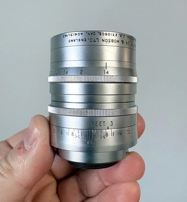 Taylor-Hobson Cooke Ivotal 2" f1.4 attacco C obiettivo film 16 mm fotocamera Bolex Filmo - Immagine 1 di 4