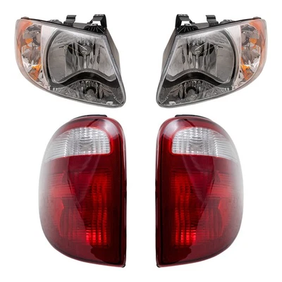 Headlights fits 01-03 Caravan Town & Country Voyager 113" WB w/ Tail Lights Set - Image 1 of 4