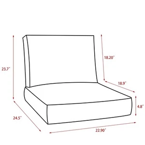 Sunbrella Patio Outdoor Seat Cushion _nWLsoOkBPgn8Kd7St5KfQsTD8mU7mBs - Picture 1 of 5
