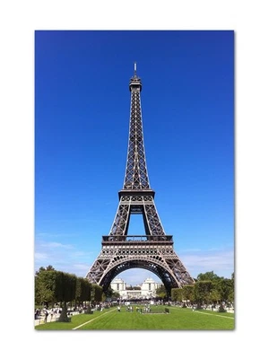 Arte de pared en lienzo de la Torre Eiffel, decoración de póster de la ciudad de París, 16x24 listo para colgar Foto 1 de 4