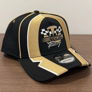 NASCAR Racing New Era 9Forty Marco A Negro Dorado Ajustable Snapback Gorra Gorra Nueva con Etiquetas - Imagen 1 de 5