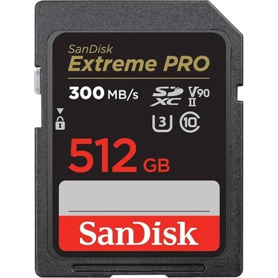 SanDisk SDXC Extreme Pro 512GB 300MB/S Uhs-Ii V90 - Bild 1 von 4