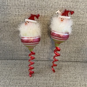 JC Penny Home Collection Korkenzieher Glas Ornament Schneemänner Stil 2841017 mit Etikett - Bild 1 von 12