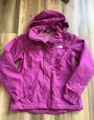 Chaqueta de lluvia cortavientos North Face para mujer M púrpura cremallera completa forrada Dryvent Foto 1 de 4