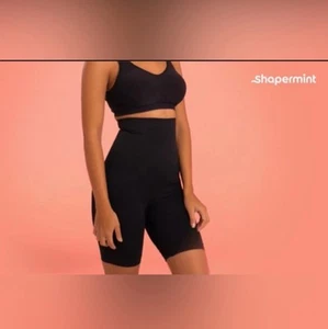 Pantalones Cortos Shapermint Essentials Negros Todo el Día Todos los Días Cintura Alta Talla M/L - Imagen 1 de 8