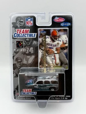 Tarjeta de novato White Rose Collectibles/Fleer DONAVON 1999 McNabb y camión del equipo Eagles Foto 1 de 4