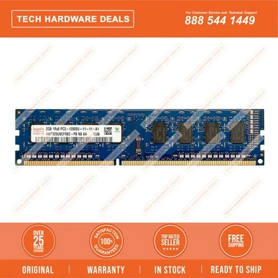 HMT325U6CFR8C-PB    Hynix 2GB PC3-12800 DDR3-1600MHz non-ECC CL11 240-Pin UDIMM - Image 1 of 2