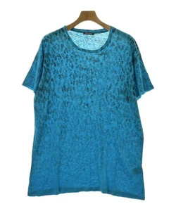 Balmain Men’s TShirt Blue/Black Linen Crew Neck Used Size M - Picture 1 of 5