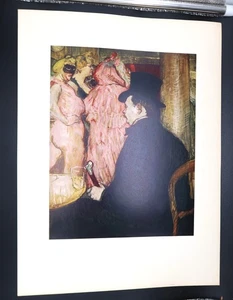 Vtg Maxime Dethomas Bal de Opera Toulouse Lautrec Abrams Art Book '52 Plate #13 - Picture 1 of 8