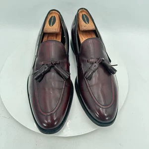 Johnston & Murphy Crown Aristocraft Herren Gr. 10D Braun Leder Quaste Halbschuh Schuhe - Bild 1 von 11