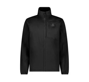 New Reebok Men's 3xl black Textured Stretch Jacket. Hooded coat. Full zip up. - Picture 1 of 8