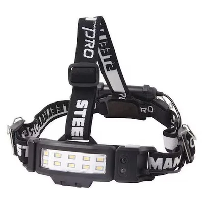 Steelman 79052 Slim Profile Led Headlamp With Rear Flasher And 3 Aa Batteries - Image 1 of 4