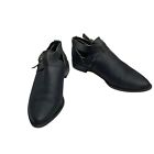Ashton Kelsi Dagger Brooklyn knotted leather black ankle booties US 6 size 36.5