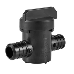1 PCS EFIELD 3/4" x 3/4" PPSU Pex Crimp Ball Valve Poly Fitting Lead Free - Picture 1 of 4