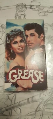 Grease VHS VCR Video Tape Used Movie John Travolta - Image 1 of 4