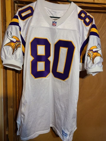 Cris Carter Minnesota Vikings Road White Authentic Jersey Men's 52 Gerry Cosby Cover