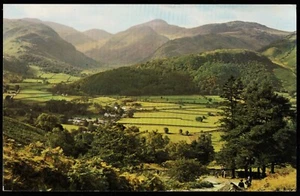 Borrowdale From Watendlath Path Mountains landscape Cumbria Postcard - Picture 1 of 2