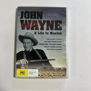 John Wayne A Life in Movies 5 Films (DVD) Lucky Texan Man From Utah NTSC R4 - Picture 1 of 5