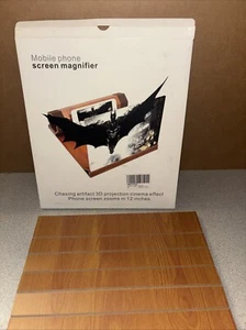 Mobile Phone Screen Magnifier Zooms 12” 3D Projection - Picture 1 of 5