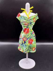 Barbie Doll Clothes ~🌺~ Multicolor Hawaiian Floral Dress #2 - Picture 1 of 5