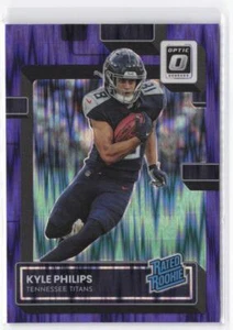 2022 Donruss Optic Kyle Philips Rated Rookie #296 Purple Shock Prizm - Picture 1 of 2