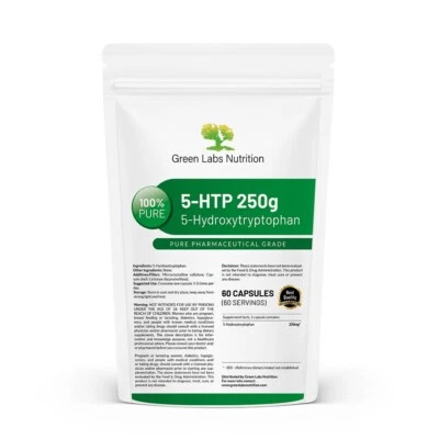 5-HTP 250 mg Kapseln – Stimmung, Schlaf, Serotonin Support, vegan & hochdosiert - Bild 1 von 4