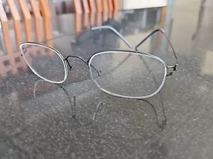 Lindberg Replica Air Titanium Mars Eyeglasses Square FRAMES Black 52-19-145 U9 - Picture 1 of 1