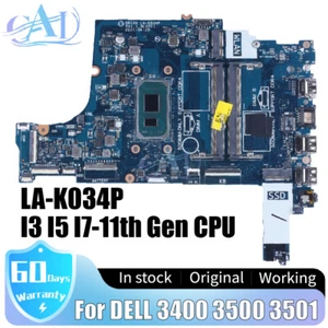 LA-K034P LA-K032P For DELL 3400 3501 3500 Laptop Motherboard i3 i5 i7 11TH CPU - Photo 1/16
