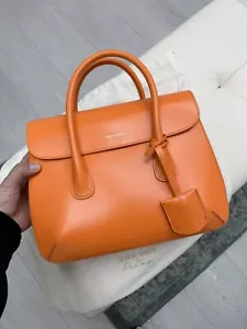 Bolso Giorgio Armani Milano mediano La Prima cuero Boston - naranja - PVP £1500 - Imagen 1 de 16