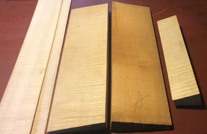 Violin Tonewood Kit - Spruce top, Flamed Maple back, neck and ribs - Old