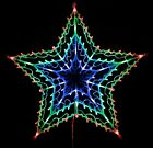 100 LED Christmas Star Silhouette Light Xmas Window Decoration Indoor Outdoor UK