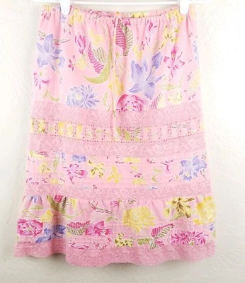 Banana Republic Mujer Falda Floral Encaje, Talla 2 Foto 1 de 4