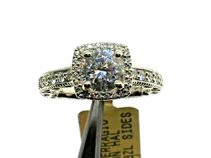 Verragio 18K Halo 3077CU Mounting 0.45CT Diamonds Size 6.25 Retail $4100 - Picture 1 of 7