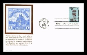 DR JIM STAMPS US COVER REMOTE OUTPOST 28C AMERICANA FDC CARROLLTON CACHET