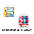 Texta Zoom Propelling Twistable Ultimate Crayons assortis pour l'école 12pk