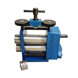 Manuelle Kombination Walzwerk Maschine Schmuck Metall Werkzeuge 75 mm blau USA  - Bild 1 von 11